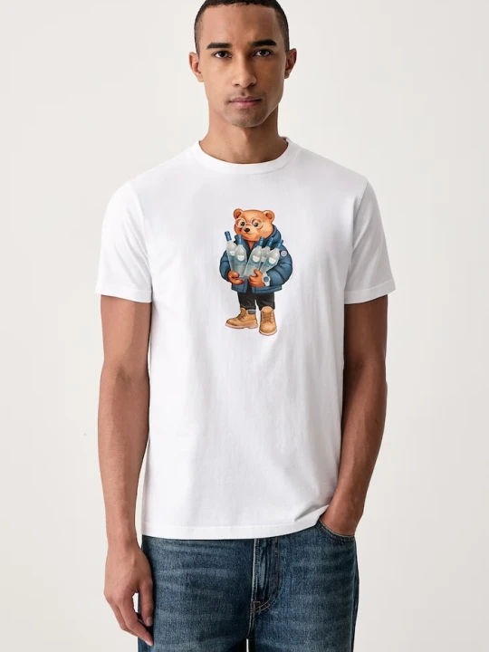 Zdjęcie produktu Baron Filou T-shirt bawełniany biały