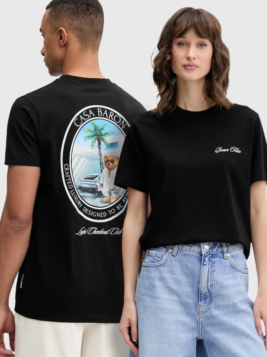 Zdjęcie produktu Baron Filou T-shirt bawełniany Filou CLXVIII. czarny