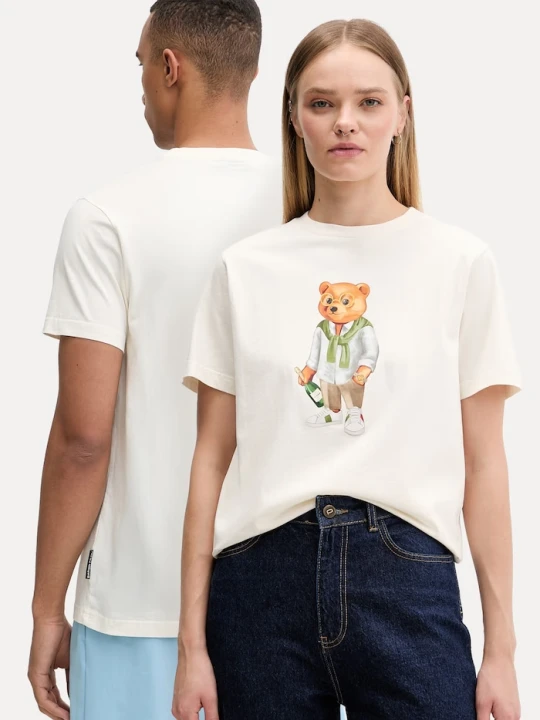 Zdjęcie produktu Baron Filou T-shirt bawełniany Filou CLXVIII beżowy
