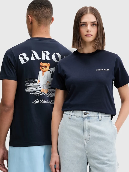 Zdjęcie produktu Baron Filou T-shirt bawełniany Filou CLXVIII. BARON granatowy