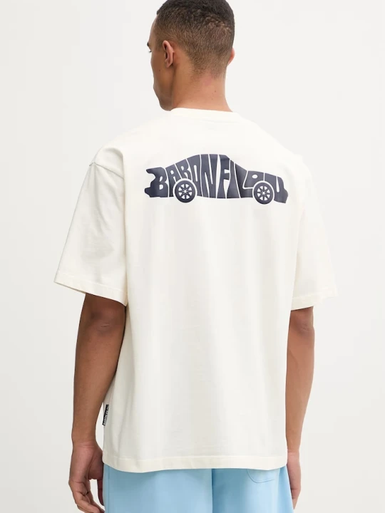 Zdjęcie produktu Baron Filou T-shirt męski bawełniany VALET MODE beżowy