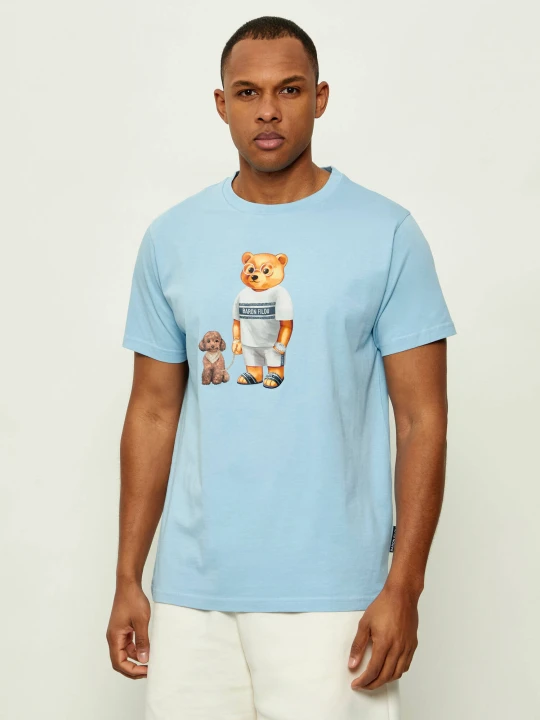 Zdjęcie produktu Baron Filou T-shirt | Regular Fit błękitny
