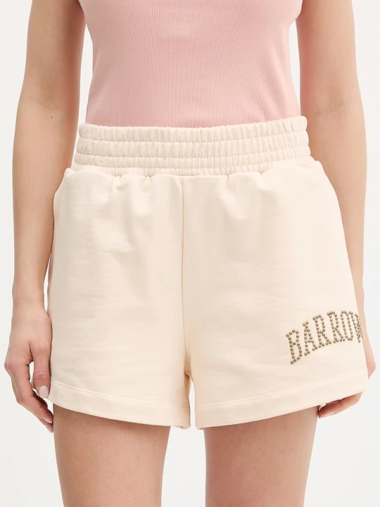 Zdjęcie produktu Barrow szorty dresowe damskie bawełniane beżowy