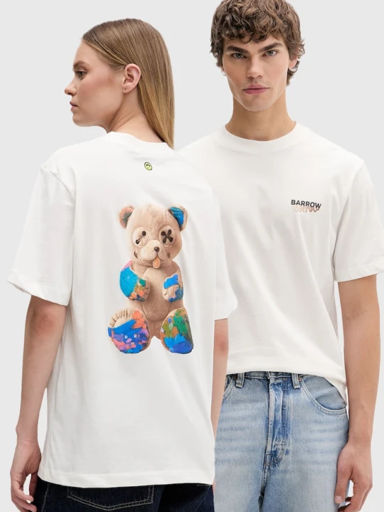 Zdjęcie produktu Barrow t-shirt bawełniany beżowy