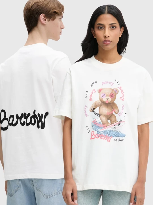 Zdjęcie produktu Barrow t-shirt bawełniany beżowy
