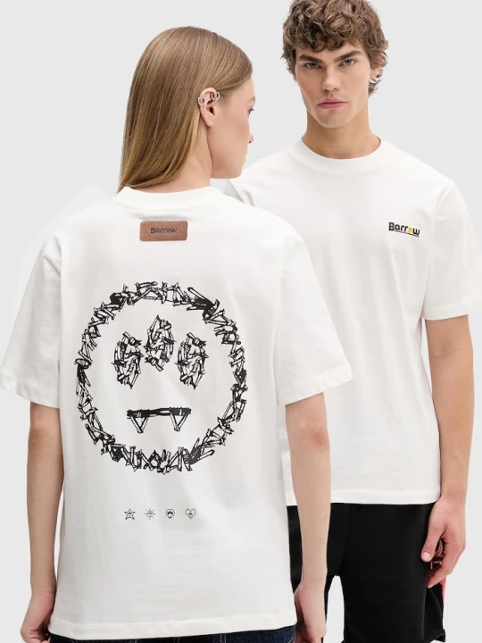 Zdjęcie produktu Barrow t-shirt bawełniany beżowy