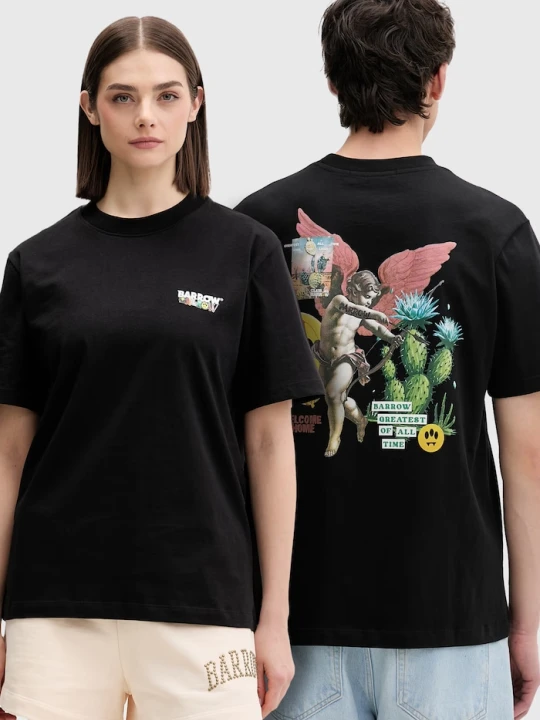 Zdjęcie produktu Barrow t-shirt bawełniany czarny