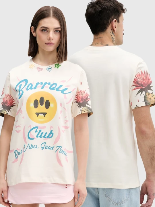 Zdjęcie produktu Barrow t-shirt bawełniany beżowy