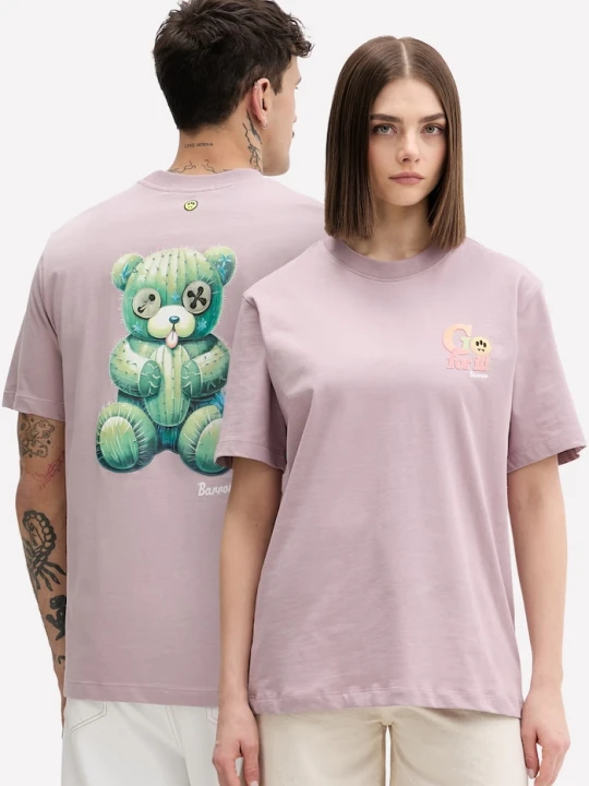 Zdjęcie produktu Barrow t-shirt bawełniany fioletowy