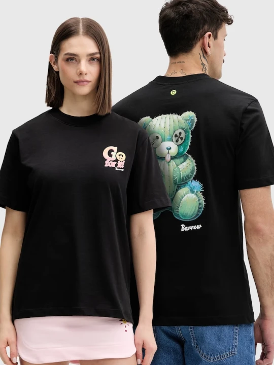 Zdjęcie produktu Barrow t-shirt bawełniany czarny