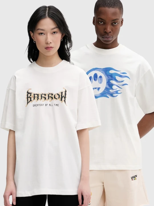 Zdjęcie produktu Barrow T-shirt bawełniany beżowy