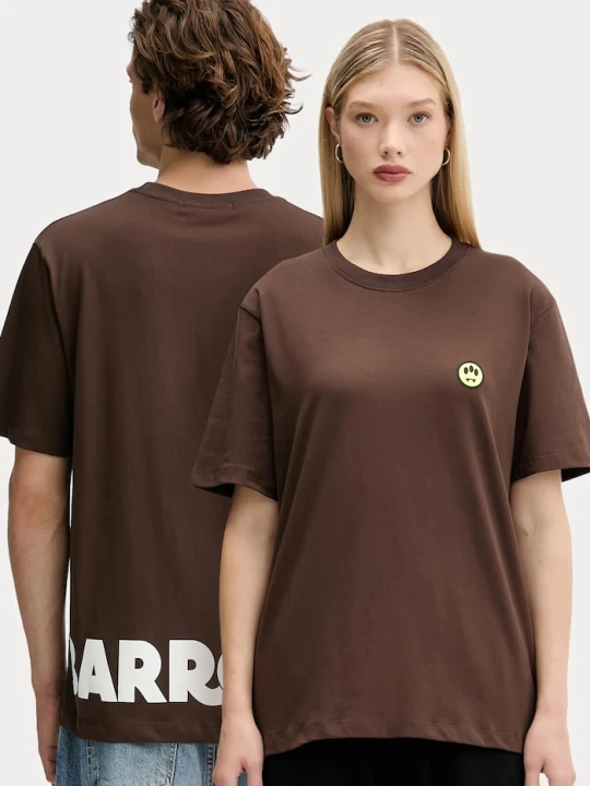 Zdjęcie produktu Barrow t-shirt bawełniany brązowy