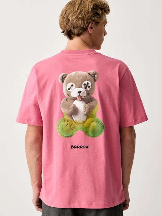 Zdjęcie produktu Barrow T-shirt bawełniany różowy