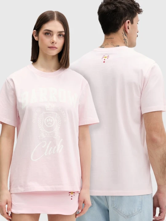Zdjęcie produktu Barrow T-shirt bawełniany różowy