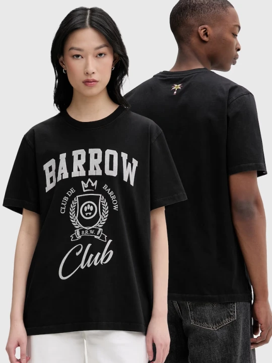 Zdjęcie produktu Barrow T-shirt bawełniany czarny