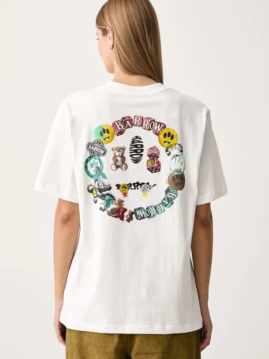 Zdjęcie produktu Barrow T-shirt damski bawełniany biały