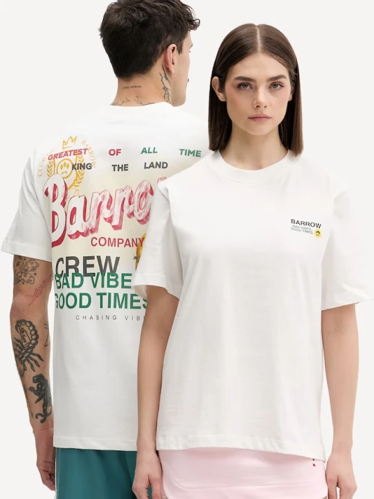 Zdjęcie produktu Barrow T-shirt bawełniany biały