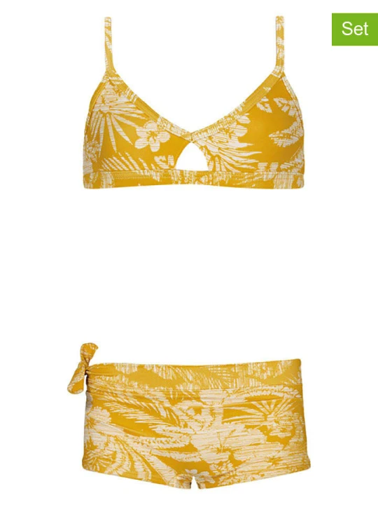 Zdjęcie produktu Barts Bikini "Solacy Crop Top" w kolorze biało-żółtym rozmiar: 116