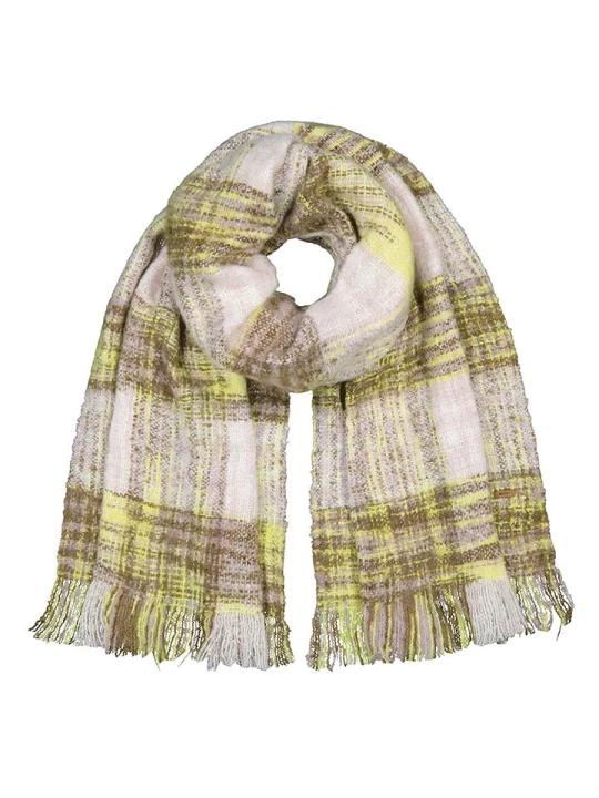 Zdjęcie produktu Barts Szal "Kristinam" w kolorze kremowo-oliwkowym - 180 x 50 cm rozmiar: onesize