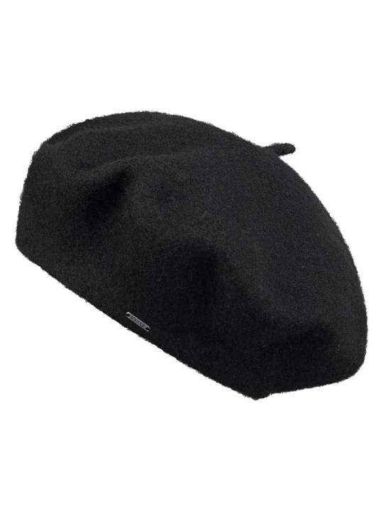 Zdjęcie produktu Barts Wełniany beret "Sambre" w kolorze czarnym rozmiar: onesize