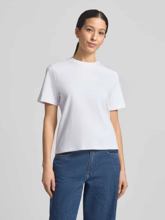 Zdjęcie produktu Basic T-shirt z okrągłym dekoltem Christian Berg Biały