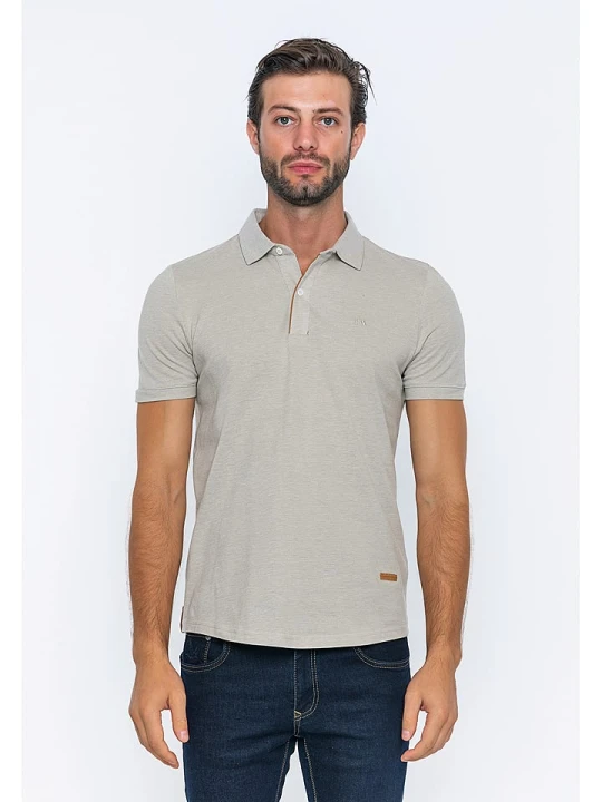 Zdjęcie produktu Basics & More Koszulka polo w kolorze beżowym rozmiar: XL