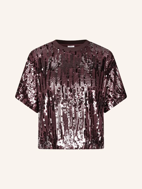 Zdjęcie produktu Baum Und Pferdgarten T-Shirt Juli Z Cekinami rot CIEMNOCZERWONY