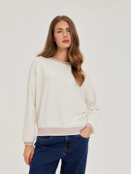 Zdjęcie produktu Bawełniana bluza beżowa Moodo