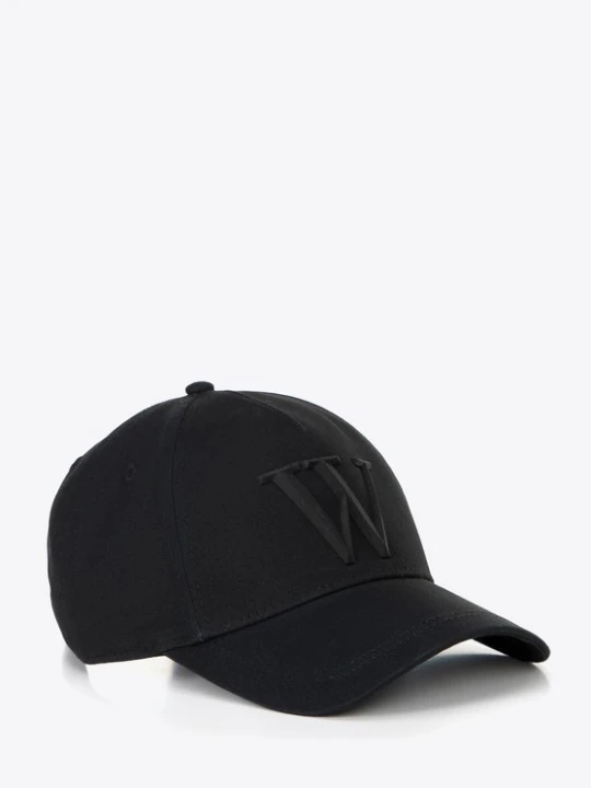 Zdjęcie produktu Bawełniana czapka z daszkiem unisex czarna Wittchen