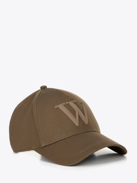 Zdjęcie produktu Bawełniana czapka z daszkiem unisex khaki Wittchen