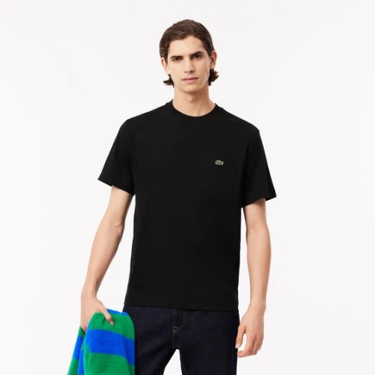Zdjęcie produktu Bawełniana koszulka z kieszenią na piersi Lacoste