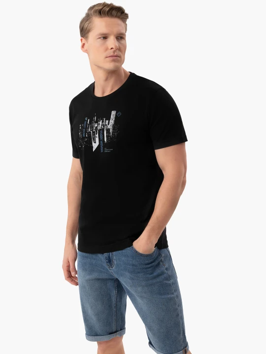 Zdjęcie produktu Bawełniana T-shirt z nadrukiem T-TURF Volcano 700