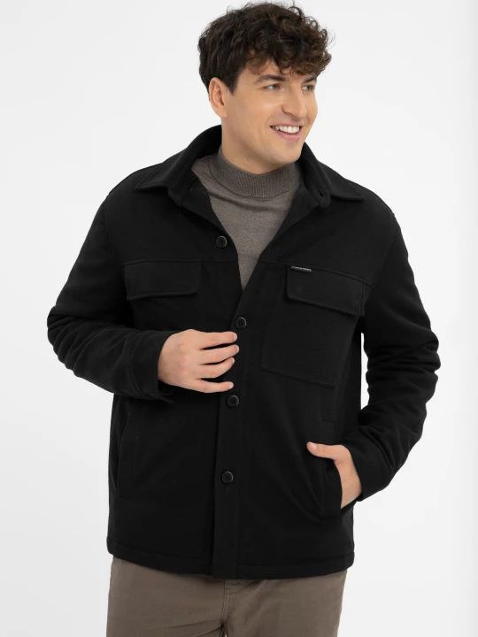 Zdjęcie produktu Bawełniana kurtka casual J-HAGIS Volcano Czarny