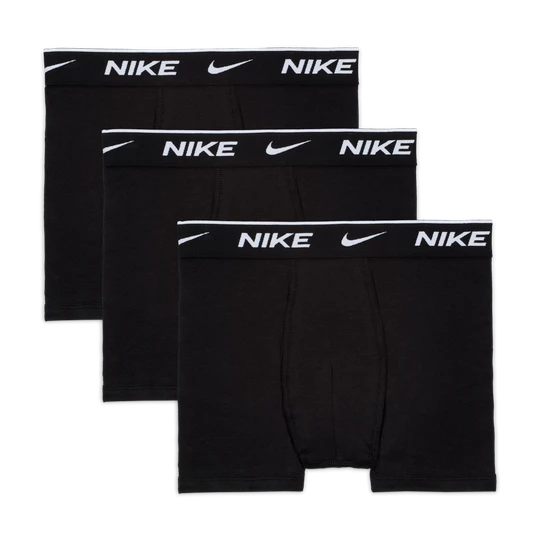 Zdjęcie produktu Bawełniane bokserki dla dużych dzieci Nike Dri-FIT Everyday Solid (3 pary) - Czerń
