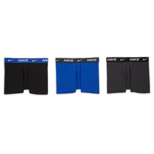 Zdjęcie produktu Bawełniane bokserki dla dużych dzieci Nike Dri-FIT Everyday Solid (3 pary) - Niebieski