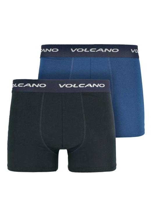 Zdjęcie produktu Bawełniane bokserki męskie, dwupak, U-BOXER Volcano Jasny niebieski - Granatowy