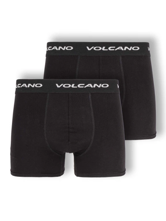 Zdjęcie produktu Bawełniane bokserki męskie, dwupak, U-BOXER Volcano Czarny - Czarny