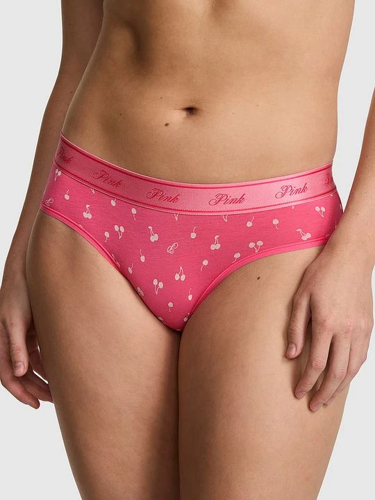 Zdjęcie produktu Bawełniane figi biodrówki z logo Victoria's Secret Z nadrukiem