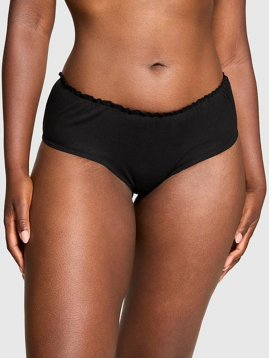 Zdjęcie produktu Bawełniane figi cheeky Victoria's Secret Czarny