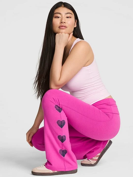 Zdjęcie produktu PINK Bawełniane legginsy z szeroką nogawką All-Day Victoria's Secret