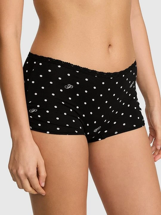Zdjęcie produktu Bawełniane majtki boyshort Dorm Victoria's Secret Z nadrukiem