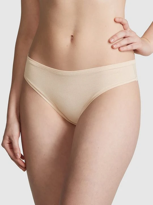 Zdjęcie produktu Bawełniane majtki Cheeky Victoria's Secret Beżowy