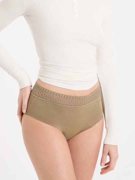 Zdjęcie produktu Majtki menstruacyjne - obfite krwawienie Etam kaki