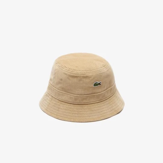 Zdjęcie produktu Bawełniany sztruksowy kapelusz typu bucket Lacoste
