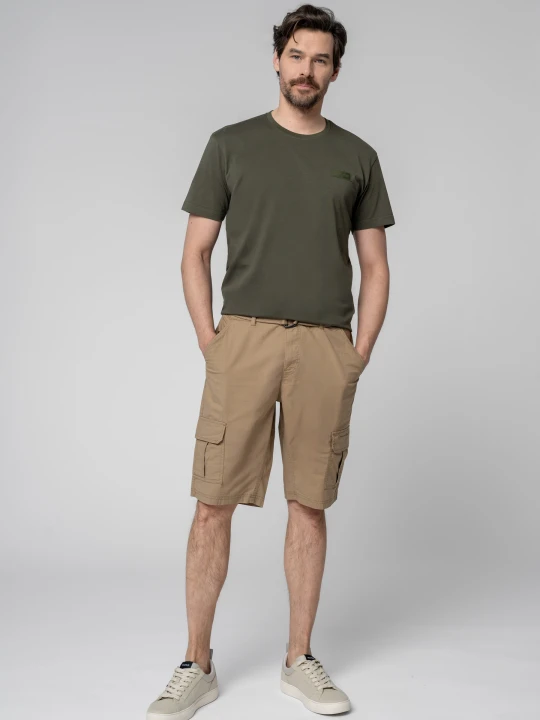 Zdjęcie produktu Bawełniany t-shirt, Comfort Fit, T-INDU Volcano Khaki