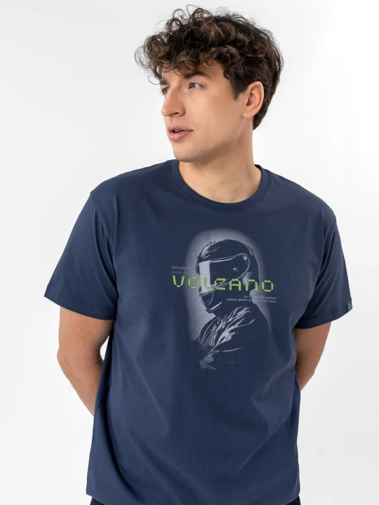Zdjęcie produktu Bawełniany t-shirt, Comfort Fit, T-NEC Volcano Denim