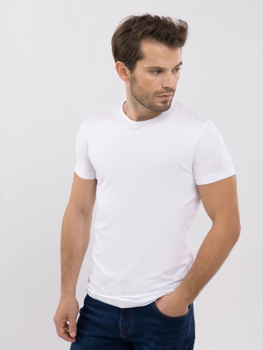 Zdjęcie produktu Bawełniany t-shirt w dwupaku T-CLONE Volcano Biały - Biały