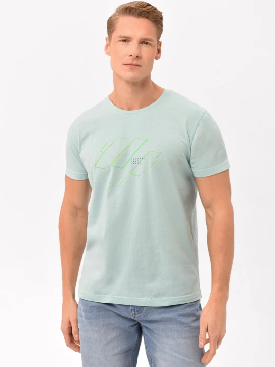 Zdjęcie produktu Bawełniany t-shirt z printem T-LASER Volcano 304