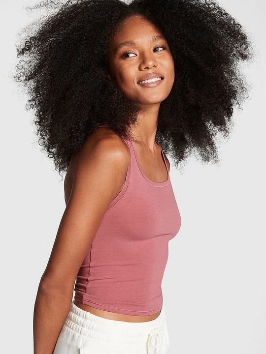 Zdjęcie produktu Bawełniany top Victoria's Secret Różowy