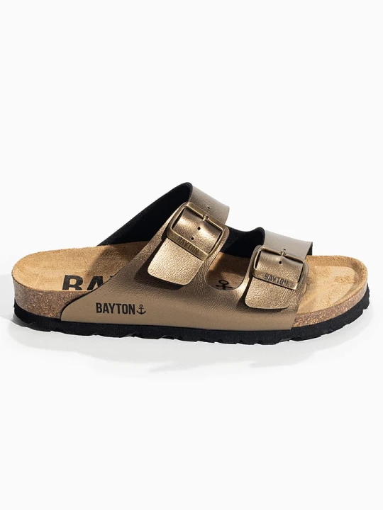 Zdjęcie produktu BAYTON Klapki "Atlas" w kolorze brązowym rozmiar: 42